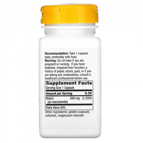 Nature's Way, Никотинамид, 500 мг, 100 капсул Nature's Way, Никотинамид, 500 мг, 100 капсул